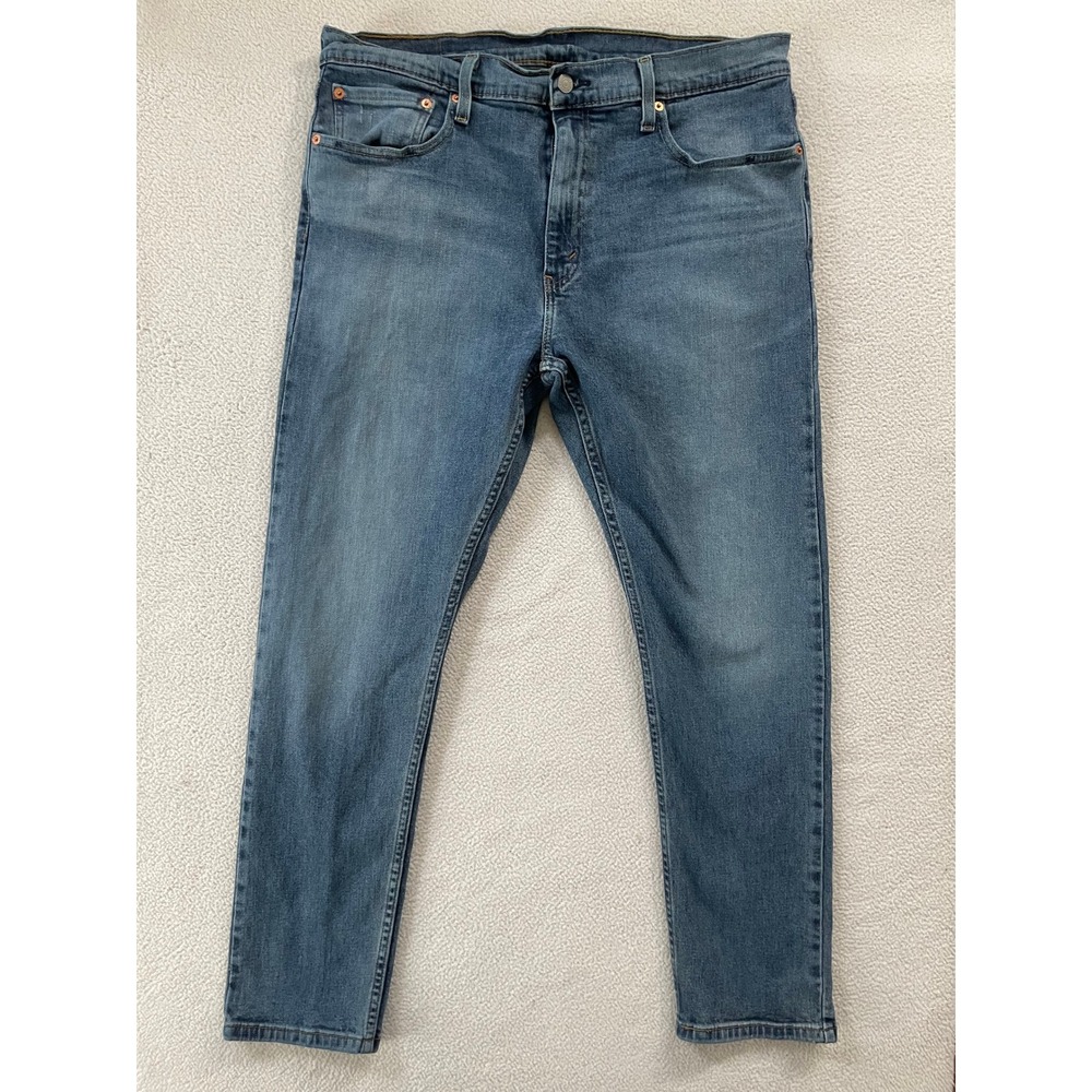 Levi's Mens 36x30 512 Slim Taper Jeans Blue Medium Wash Stretch Denim
